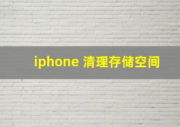 iphone 清理存储空间